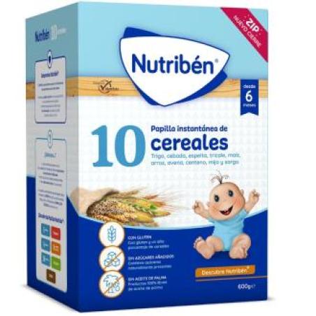 NUTRIBEN PAPILLA 10 CEREALES 600gr.