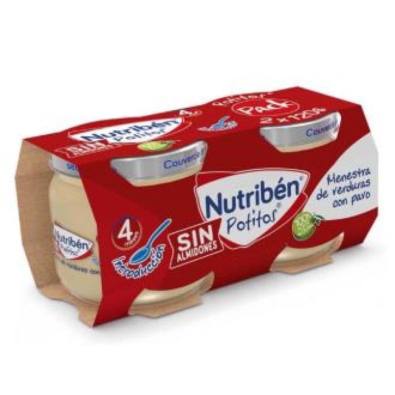NUTRIBEN POTITO BIPACK INTRO VERDURA PAVO 2X120gr.