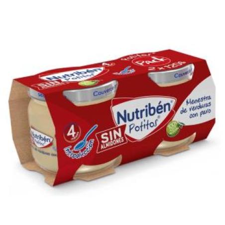 NUTRIBEN POTITO BIPACK INTRO VERDURA PAVO 2X120gr.