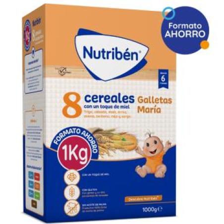 NUTRIBEN 8 CEREALES MIEL GALLETA MARIA 1000gr.