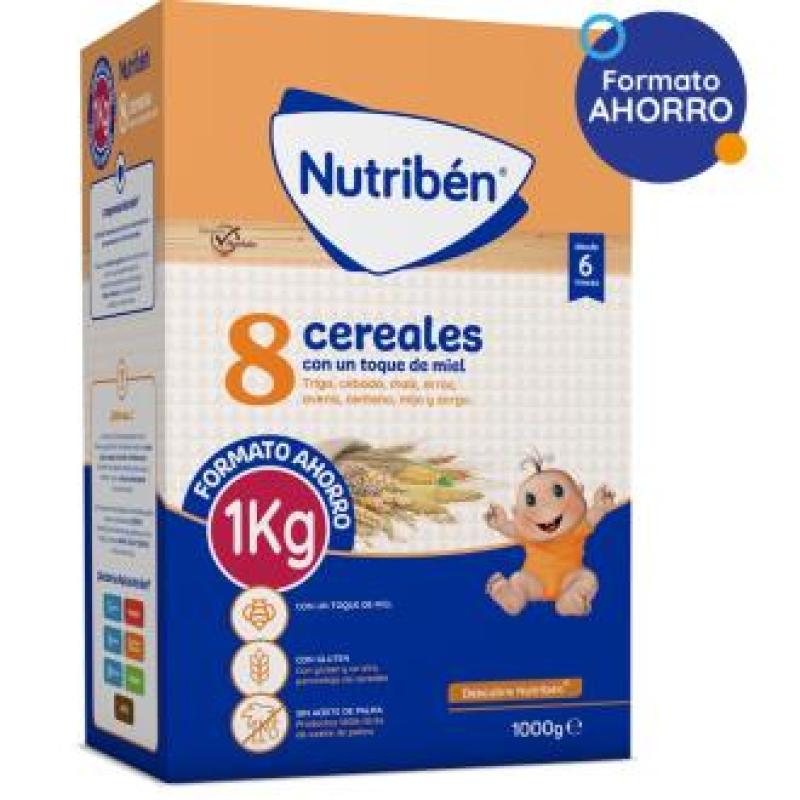 NUTRIBEN 8 CEREALES MIEL 1000gr.