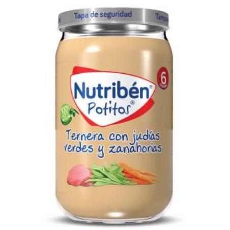 NUTRIBEN POTITO TERNERA-JUDIAS V-ZANAHORIA 235gr.