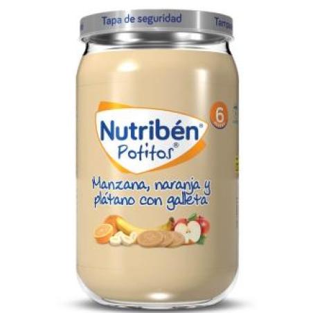 NUTRIBEN POTITO MANZ-NARANJA-PLATANO-GALLETA 235gr