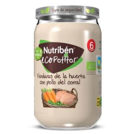NUTRIBEN ECO POTITO POLLO CORRAL VERDURAS 235g +6m