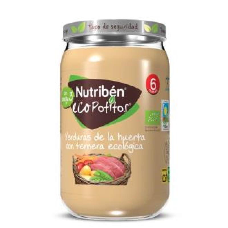 NUTRIBEN ECO POTITO VERDURAS-TERNERA ECO 235gr +6m