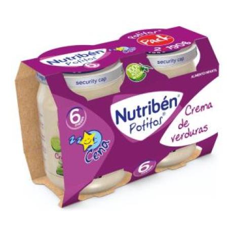 NUTRIBEN POTITO CENA CREMA DE VERDURAS 2X190gr +6m