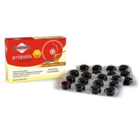 JUANOLA PASTILLAS PROPOLIS regaliz-miel 24ud.