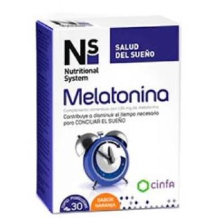 NS MELATONINA 1,95 MG 30comp masticables naranja