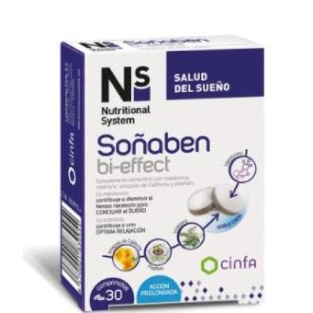 NS SOÑABEN BI-EFFECT MELATONINA 1,85mg 30 comp