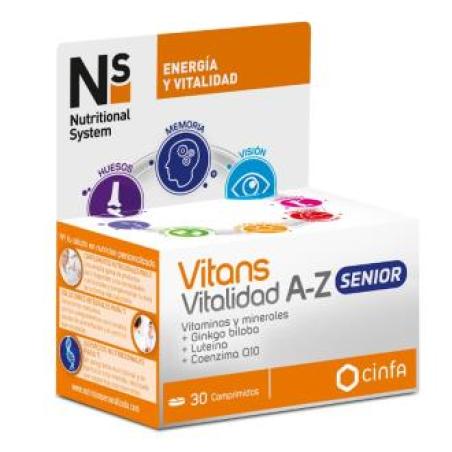 NS VITANS VITALIDAD A-Z SENIOR 30 comp