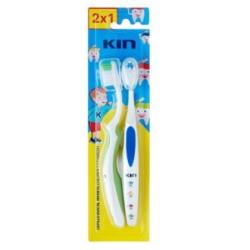 CEPILLO DENTAL KIN INFANTIL + 3 AÑOS 2x1