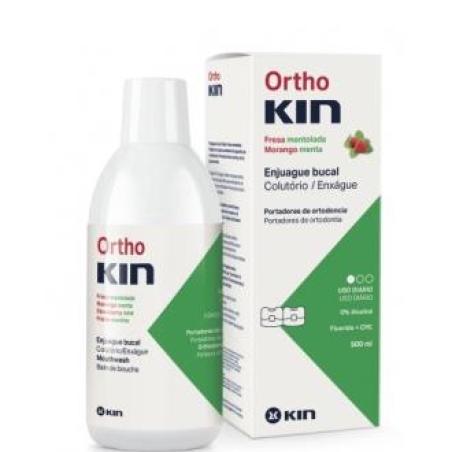ORTHO KIN FRESA MENTOL ENJUAGUE 500ml