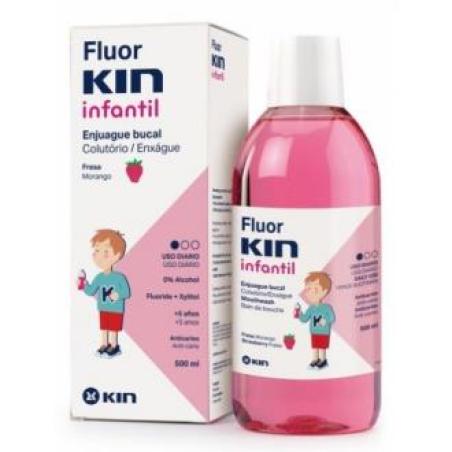 FLUORKIN INFANTIL FRESA ENJUAGE 500ml