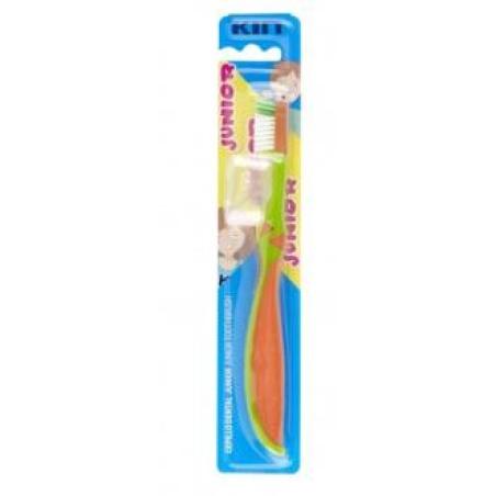 CEPILLO DENTAL KIN JUNIOR 6-12 AÑOS + CAPUCHON