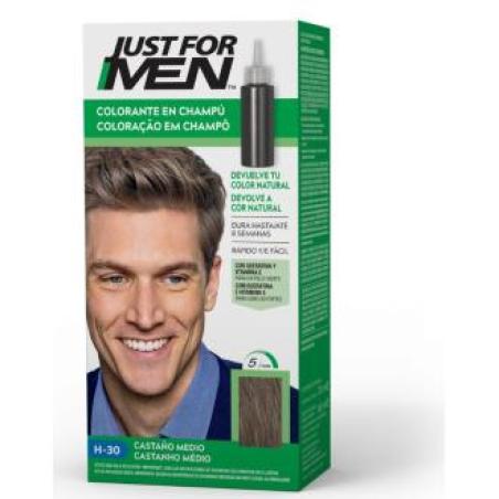 JUST FOR MEN 5 MINUT castaño medio natural H30