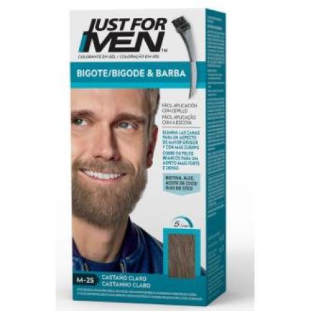 JUST FOR MEN BIGOTE BARBA castaño claro M25