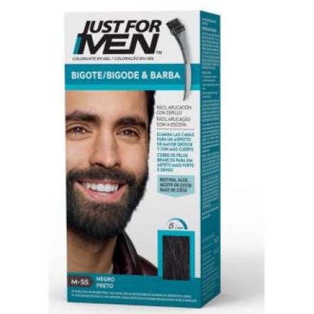 JUST FOR MEN BIGOTE BARBA negro M55
