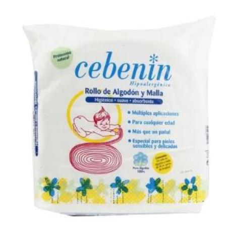 PAÑAL INFANTIL CEBENIN ALGODON rollo y malla