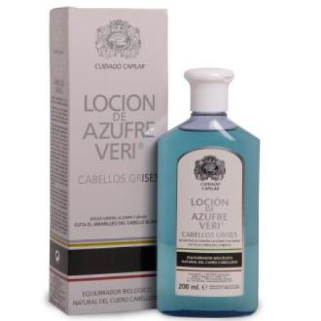 LOCION AZUFRE VERI cabellos grises 200ml
