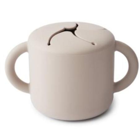 TAZA PARA SNACK SILICONA ivory**