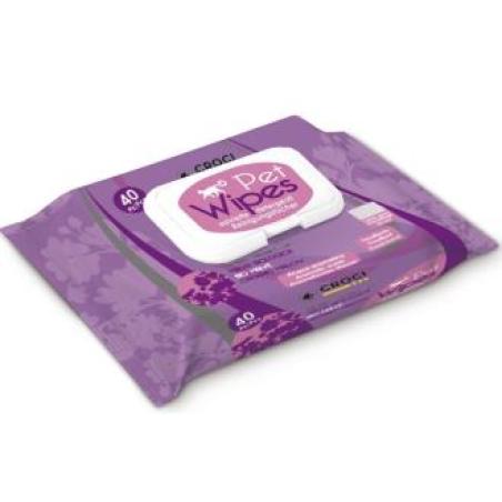 TOALLITAS DE GATO ORGANIC MAUVE 40un