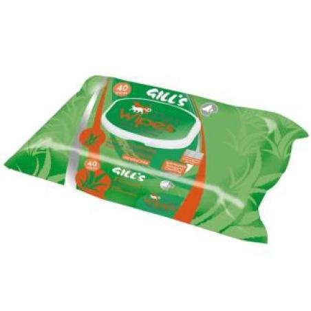 GILL´S TOALLITAS HUMEDAS XL aloe clorhexidina 40un