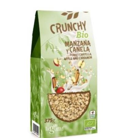 CRUNCHY AVENA MANZANA CANELA 375gr. ECO