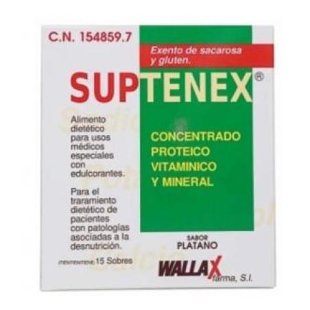 SUPTENEX platano 15 sobres