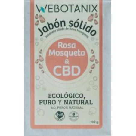 JABON SOLIDO CBD-ROSA MOSQUETA 100gr BIO VEGAN