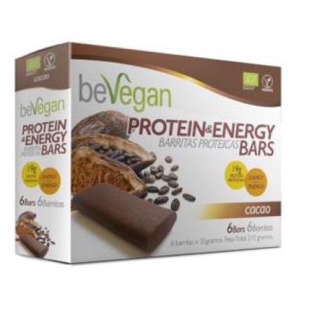 BARRITAS PROTEICAS-ENERGY cacao 6uds. BIO SG VEGAN