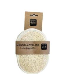 MANOPLA OVALADA LUFA-ALGODON