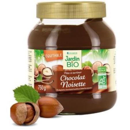CREMA DE CACAO con avellanas 750gr. BIO