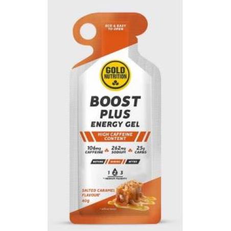 BOOST PLUS ENERGY GEL caramelo salado 16geles.