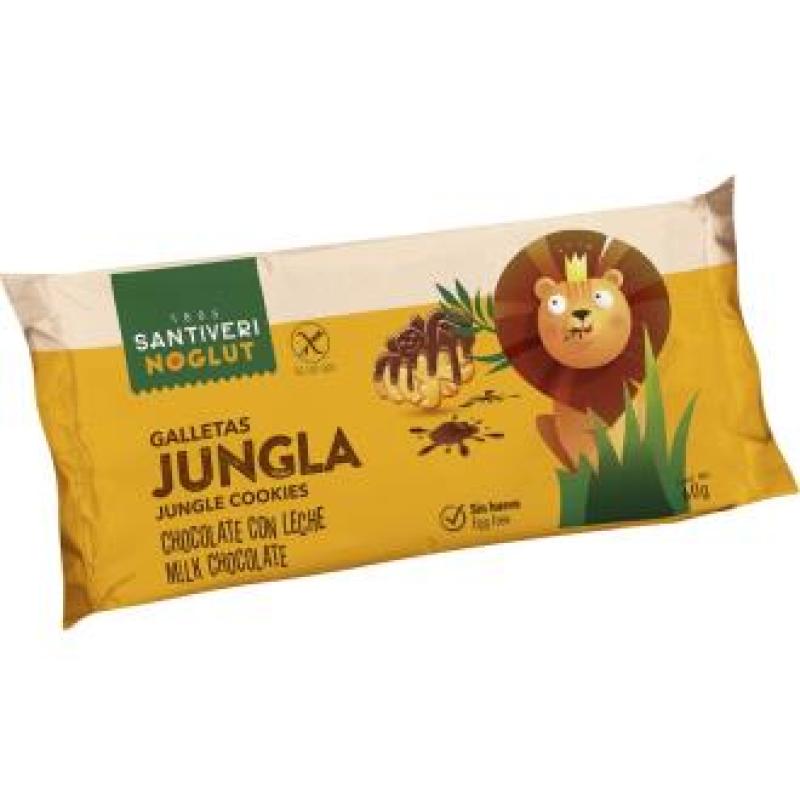 NOGLUT GALLETAS JUNGLA  DE CHOCOLATE CON LECHE 60g