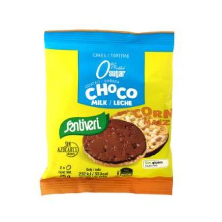 TORTITAS DE MAIZ con choco con leche 2ud 25gr S/A