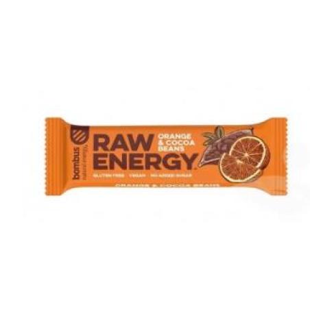 BOMBUS RAW ENERGY naranja 20barritas