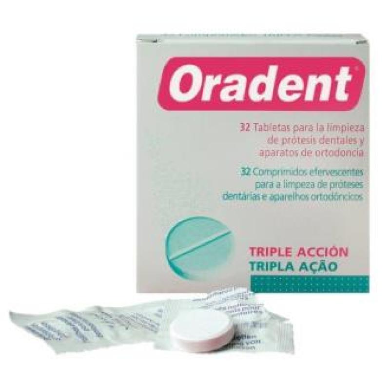 FORADENT TABLETA DE LIMPIEZA PARA PROTESIS 32ud.