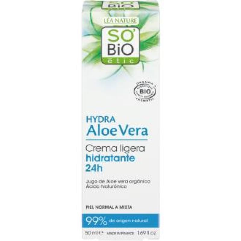 CREMA LIGERA 24H acido hialuronico-aloe 50ml. BIO