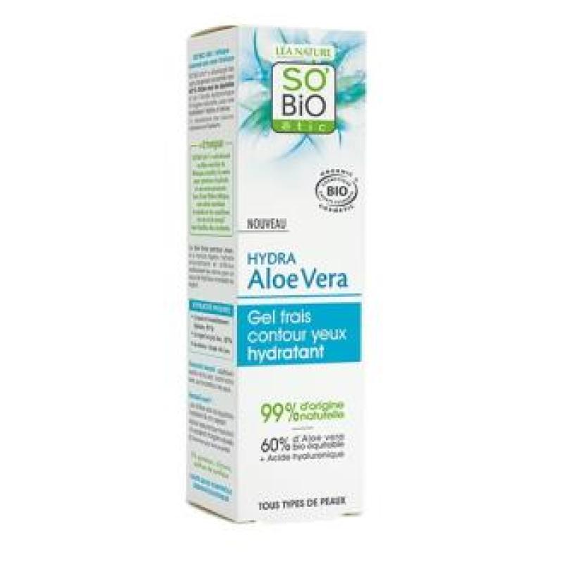 GEL CONTORNO DE OJOS HIDRATANTE aloe 24h 15ml. BIO