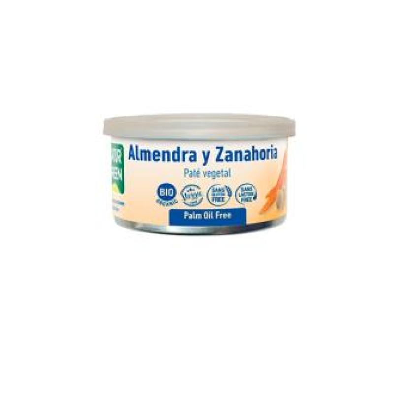 PATE VEGETAL con almendra y zanahoria 125gr. BIO