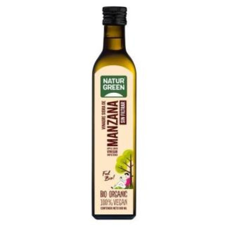 VINAGRE DE SIDRA DE MANZANA sin filtrar 500ml. BIO