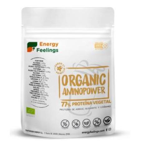 ORGANIC AMINOPOWER 77% vainilla 500gr ECO VEGAN SG