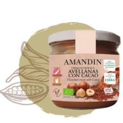 CREMA DE AVELLANAS con cacao 330gr. BIO