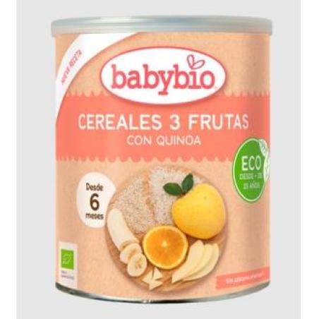 CEREALES 3 FRUTAS  con quinoa 6meses 220gr BIO S/A