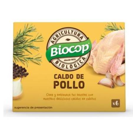 CALDO DE POLLO 6cubitos. BIO