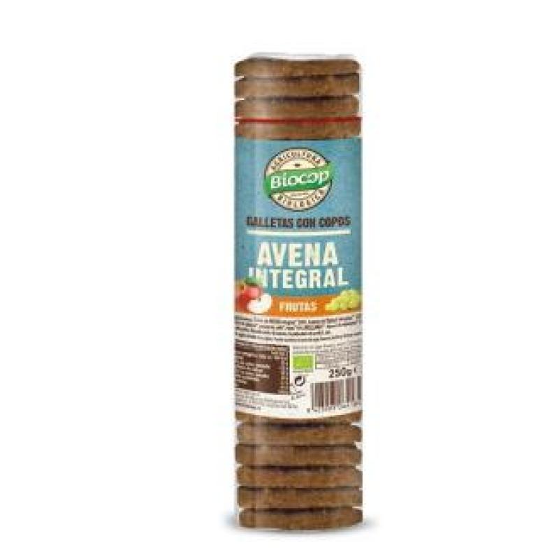 GALLETAS DE AVENA integral con frutas 250gr. BIO