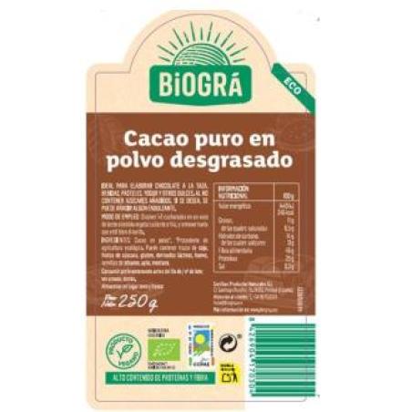 CACAO PURO polvo 250gr. BIO