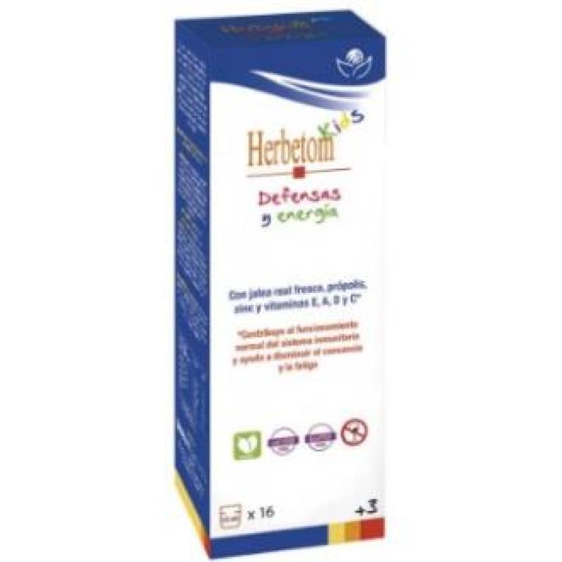 HERBETOM KIDS defensas y energia jarabe 250ml.