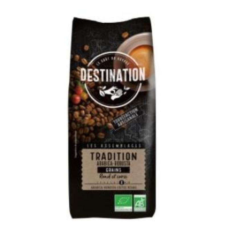 CAFE TRADICION ARABICA ROBUSTA grano 1kg. BIO