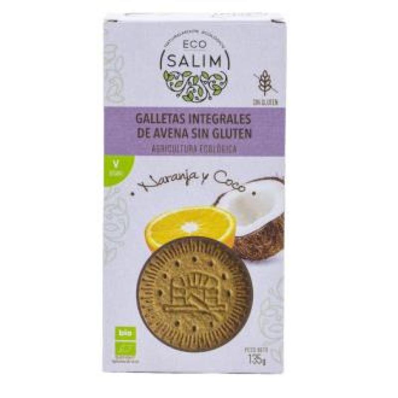 GALLETAS DE AVENA NARANJA COCO 135gr. BIO SG VEGAN